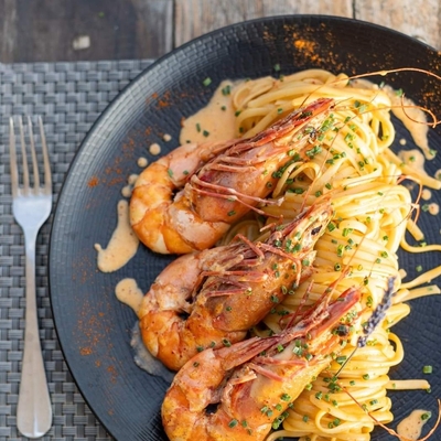 Linguine aux Gambas image