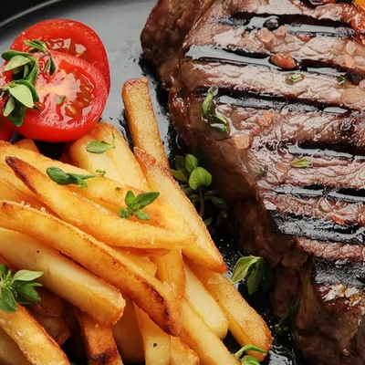 Entrecôte de boeuf Charolaise grillée à la plancha image