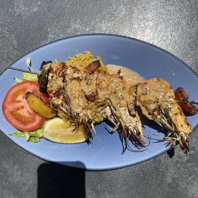 Brochette de Gambas image