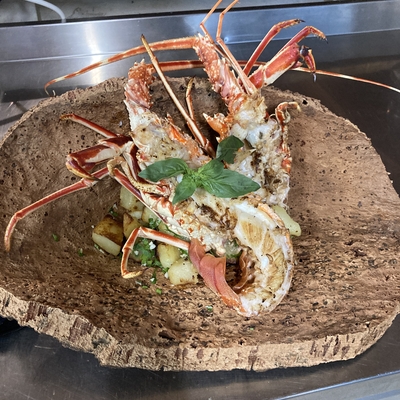 Langouste en 2 services prix au 100gr image