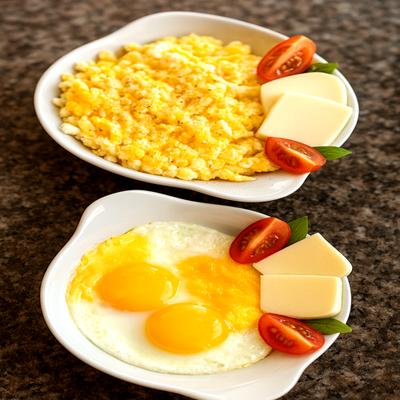 Oeufs au plat et sa mozza image