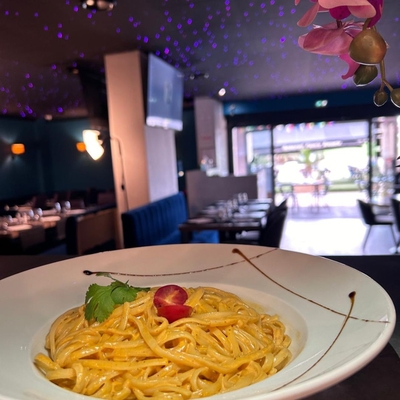 Linguine al salmon image