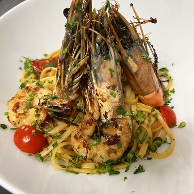 Linguine aux gambas et sa sauce image