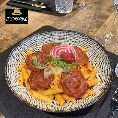 Penne au chorizo image
