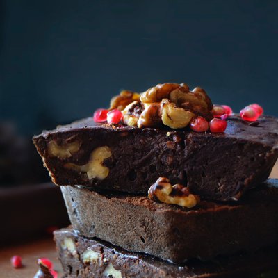 brownie au chocolat eclats de noix image