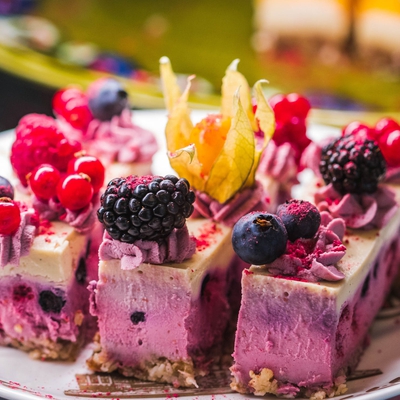 Gâteau aux fruits rouges image