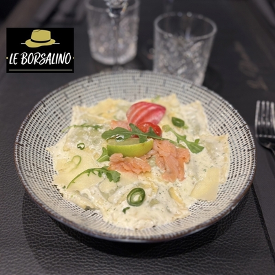 ⚡️NOUVEAU⚡️Ravioles, crème de parmesan et saumon fumé image