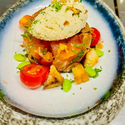 Saumon Gravlax, crémeux au Brocciu & Cédrat image