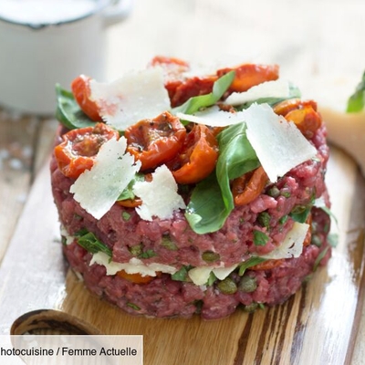 Tartare de boeuf à l italienne image