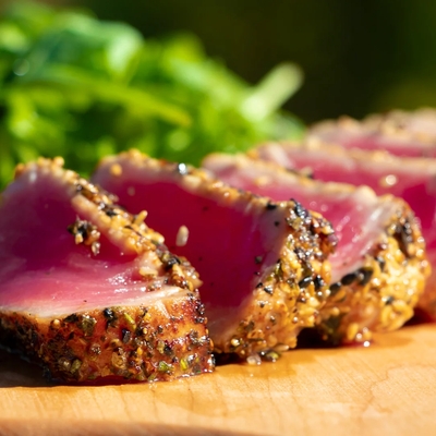Tataki de thon pané au panko image
