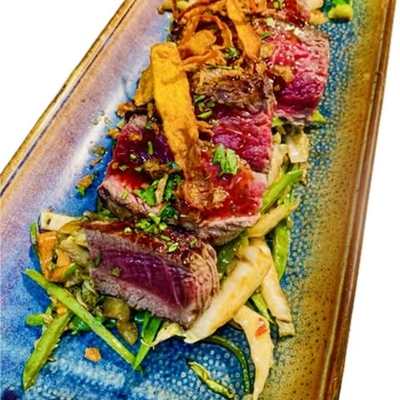 filet de Boeuf facon Tigre qui pleure, wok de légumes image