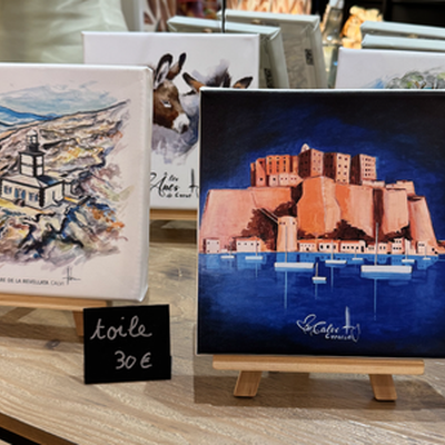 Toile & chevalet image